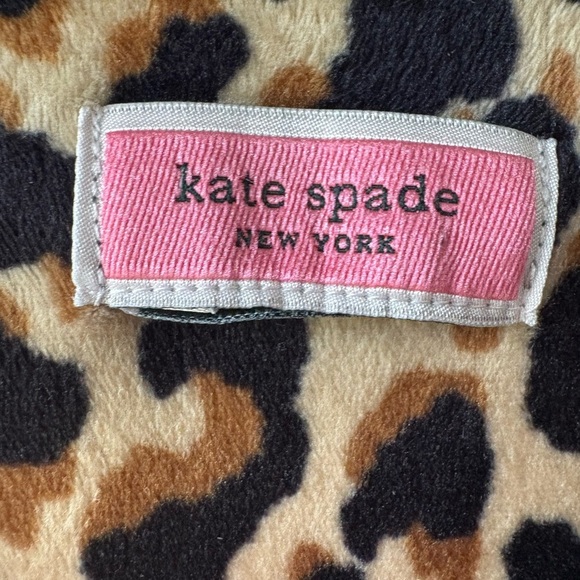 Kate Spade New York Leopard Print Velour Sweatshirt size small, fleece - Picture 6 of 8